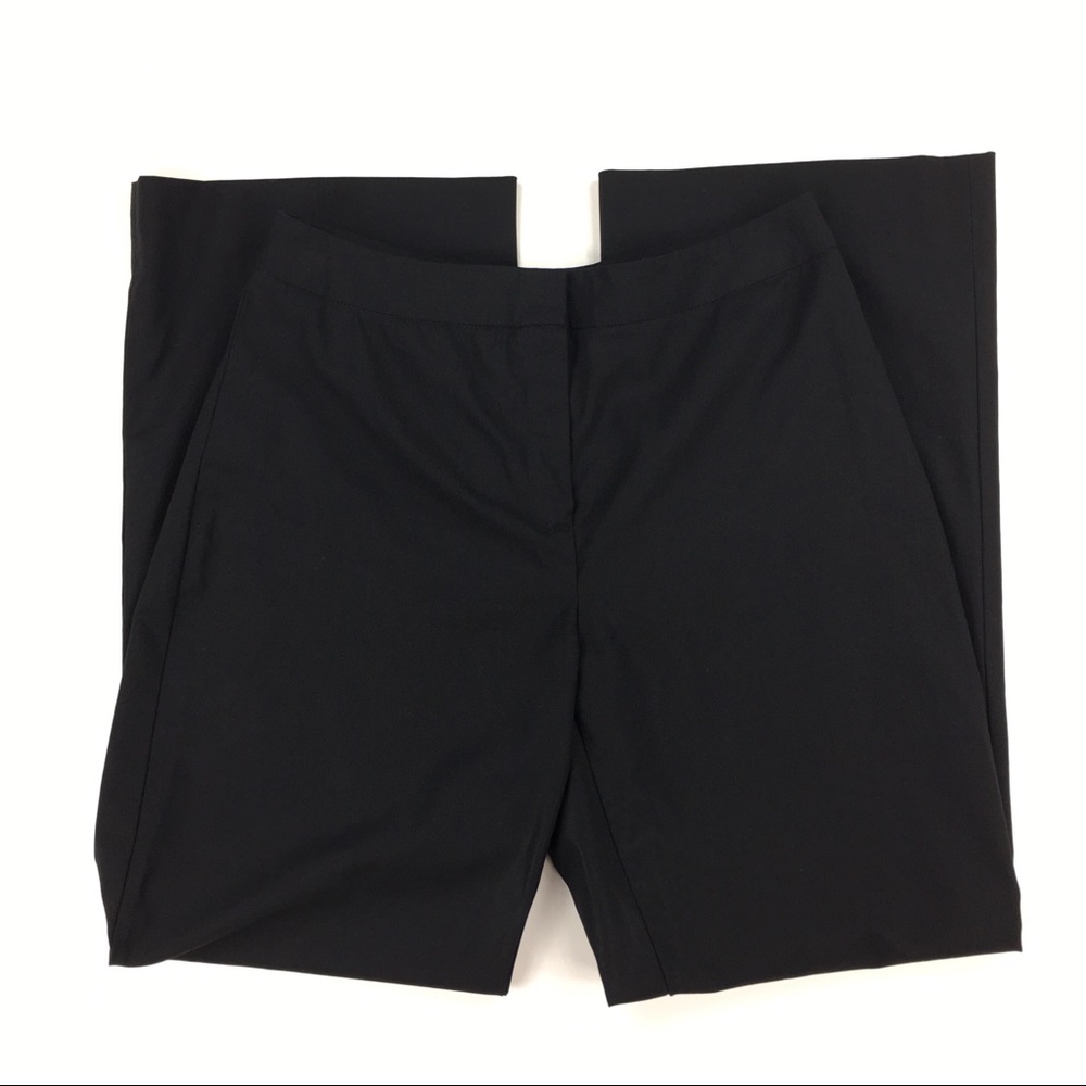 Lafayette 148 Black 8 Wide Leg Pants Wool Blend